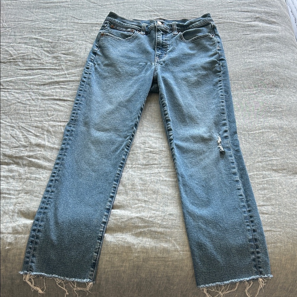 J. Crew Women's Straight Leg Blue Jeans